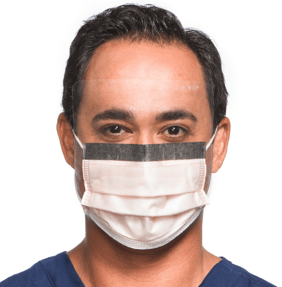 Level 3 Fog-Free Procedure Mask With So Soft Lining, Visor, Orange